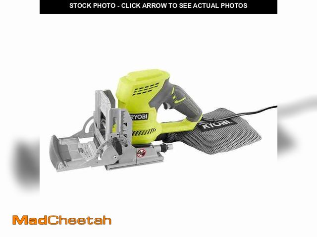 Lot 74-14223438 - RYOBI 6 Amp Corded AC Biscuit Joiner Kit with Dust Collector and Bag - UNUSED