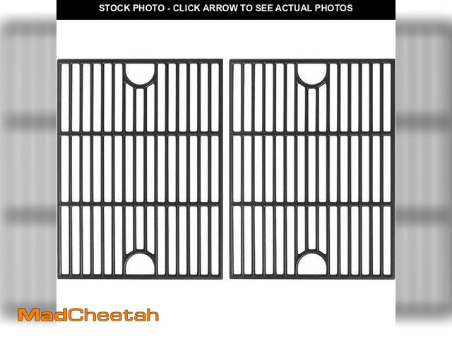 Lot 74-14087225 - Grill Grates for Nexgrill Home Depot 720-0830H 720-0783E 720-0670C, 17 Inch Cast Iron Replacement Pa...