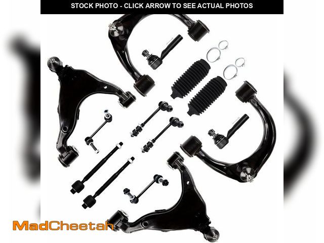 Lot 74-13075164 - SCITOO 14pcs Suspension Kit Front Lower Upper Control Arm And Ball Joints Sway Bar Links Inner Outer...