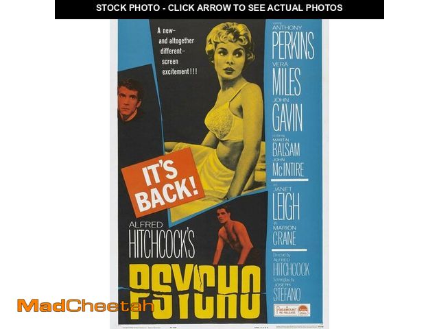 Lot 74-12664837 - ART.COM Wall Art Print PSYCHO, US poster, Anthony Perkins (left), Janet Leigh (center), John Gavin (...