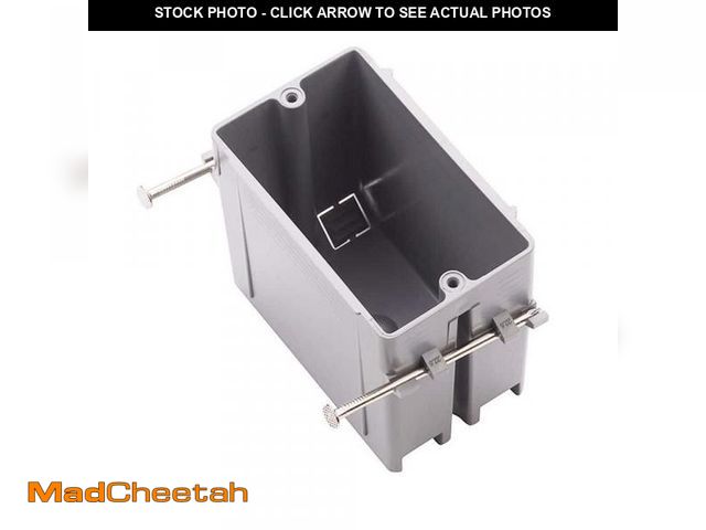 Lot 74-12518563 - RUN BISON 1-Gang 22 cu. in. PVC New Work Electrical Box (100-Case) - UNUSED
