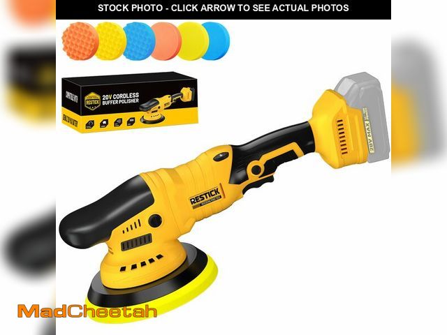 Lot 74-14295890 - Cordless Buffer Polisher Compatible with Dewalt 20V Battery, 7500RPM | Dual Action | 6 Variable Spee...