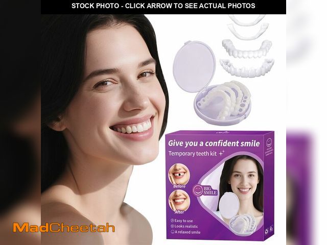 Lot 74-14341118 - Veneers Teeth for Women and Men, Tooth Replacement Kit, Nature and Comfortable (1 Count (Pack of 1))...