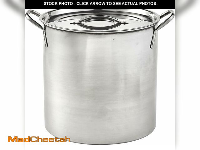 Lot 74-12633096 - IMUSA 16Qt Stainless Steel Stock Pot with Lid, Large Cooking Pot for Soups, Boiling Seafood, Pasta, ...