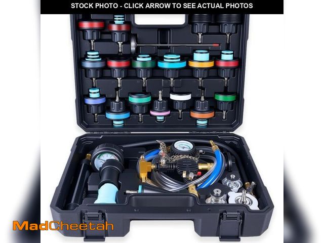 Lot 74-11552393 - KOOPOOL Coolant Pressure Tester Kit, 30pc Universal Radiator Pressure Tester Kit, Professional Coola...