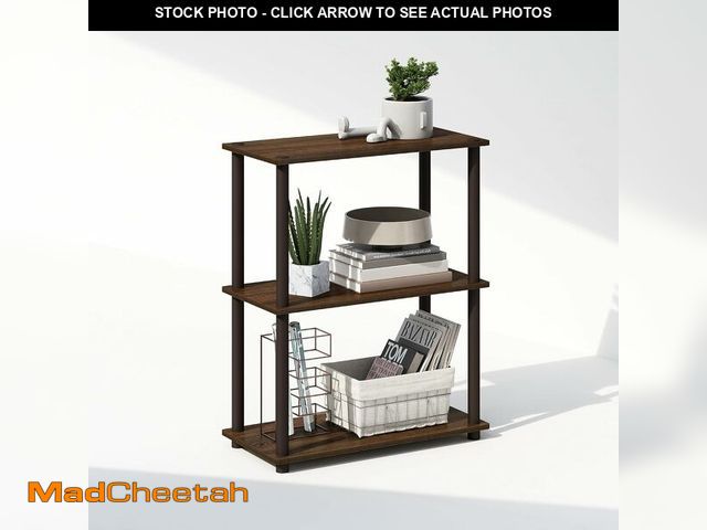 Lot 74-14304881 - Furinno Turn-N-Tube Book Shelf, 3-Tier Bookshelf, Bookcase with Multipurpose Compact Display Rack, 1...