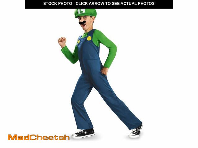 Lot 74-12975916 - Nintendo Super Mario Brothers Luigi Classic Boys Costume, Large/10-12 - USED