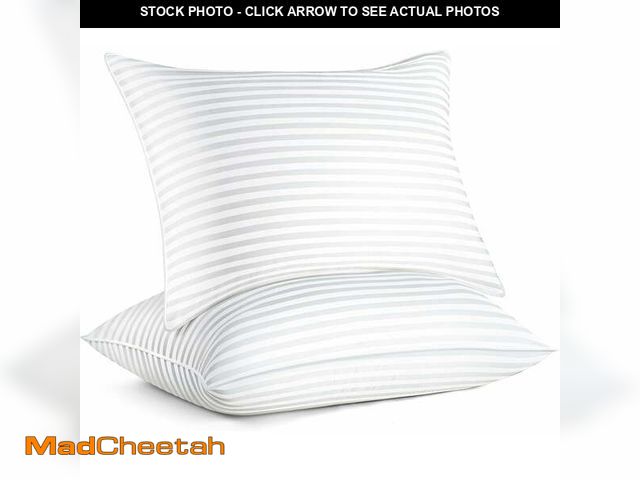 Lot 74-12550114 - SORMAG Bed Pillows 2 Pack King Size Pillows Set of 2 Hypoallergenic Hotel Gusseted Down Alternative ...