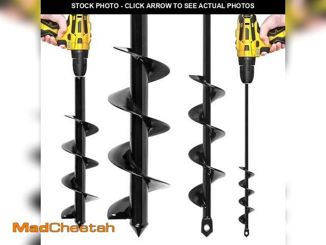 Lot 74-14319992 - MYWISH 2-Piece Long Reach Garden Auger Drill Bit Set (3/8 in. Drive) - UNUSED