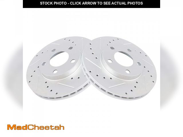 Lot 74-12153493 - TRQ Front &amp; Rear Performance Brake Rotors Set Premium G-Coated Compatible with 1994-2004 Ford Mu...