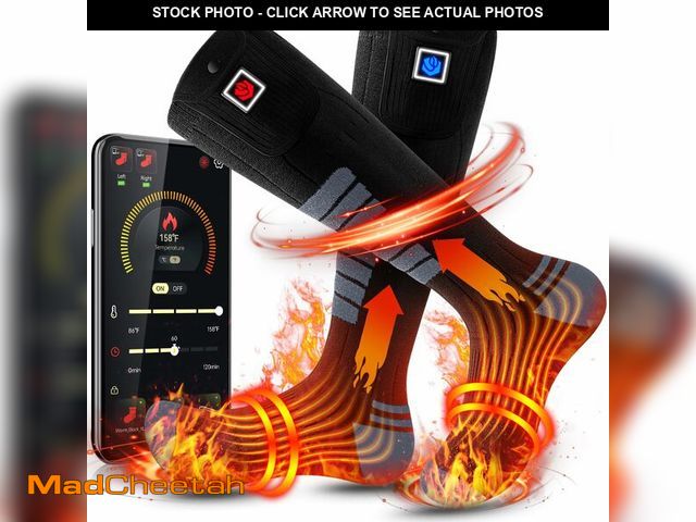Lot 74-13543807 - Heated Socks for Men Women 3000mAh Battery Rechargeable Washable with APP Control for Hunting Fishin...