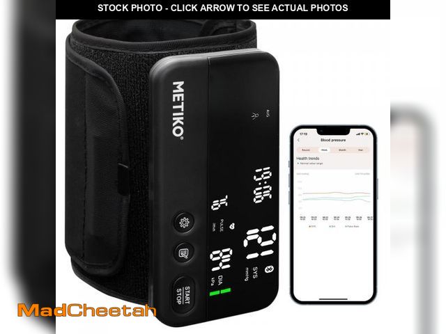 Lot 74-12439387 - METIKO Wireless Blood Pressure Monitor Upper Arm(Cuff 8.6"-12.6") FSA/HSA Bluetooth Blood Pressure M...