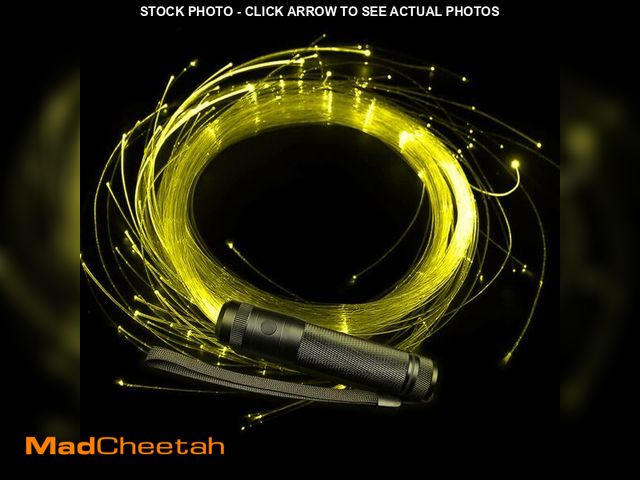 Lot 74-14049901 - LED Fiber Optic Whip Dance, 6ft Swiveling Led Whip, 42 Different Lighting Effects, Metal Handle Pixe...