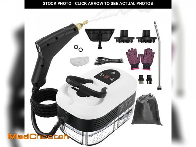 Lot 74-12442658 - Steam Cleaner for Home, 15s Heat-Up, 1.2L Water Tank, 6-Level Adjustable Handle, Handheld Steam Clea...