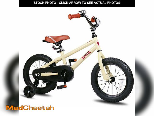 Lot 74-14604681 - JOYSTAR Kids Bike for Ages 2-12 Years Old Boys Girls, 12-20 Inch BMX Style Kid's Bikes, Beige - UNUS...