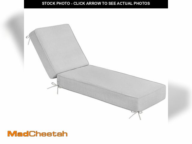 Lot 74-12571384 - Sundale Outdoor Olefin Chaise Lounge Cushion, Water-Resistant Patio Lounge Chair Cushion, Thick Loun...