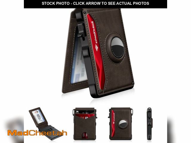 Lot 74-14044819 - Airtag Wallet for Men, Mens Smart Wallet for Air Tag RFID Blocking, Minimalist Bifold Pop Up Aluminu...