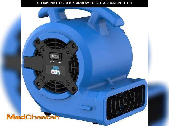 Lot 74-14449203 - B-Air 1/8 HP Air Mover Carpet Dryer Floor Blower Fan for Home Use in Blue - UNUSED