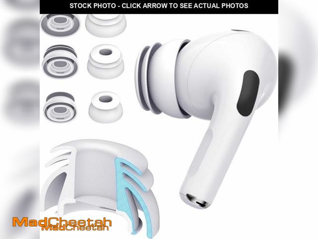 Lot 74-11555477 - Premium Multi-Flange Eartips for AirPods Pro 1&amp;2 (S/M/L) ? Always Fits, Never Slips - UNUSED