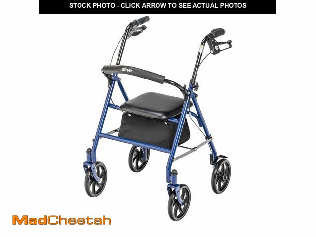 Lot 74-13052863 - Drive Medical Rollator Walker with Seat - Stable Mobility Support - Height Adjustable - Durable Stee...