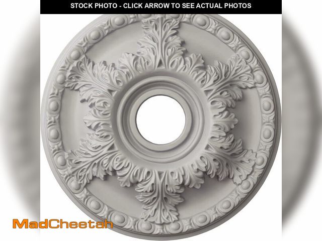 Lot 74-12544004 - Ekena Millwork CM18GAUWF Granada Ceiling Medallion, Ultra Pure White - UNUSED