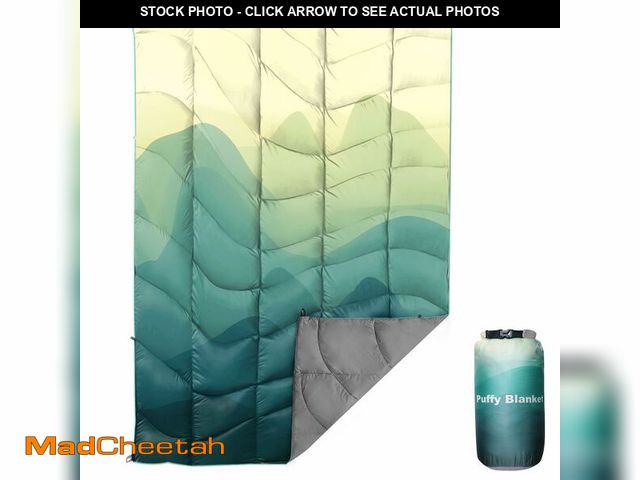 Lot 74-12880280 - Outdoor Puffy Camping Blanket, Lightweight Down Alternative Puffy Printed Camping Large Ultra Warm H...
