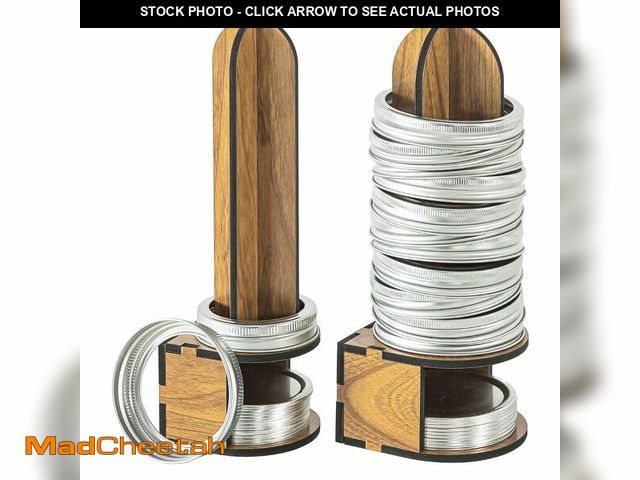 Lot 74-13952164 - Mason Jar Lid Organizers Inside Cabinet, 2 Pack Canning Lid Rack Holder for Kitchen Organization, Wo...