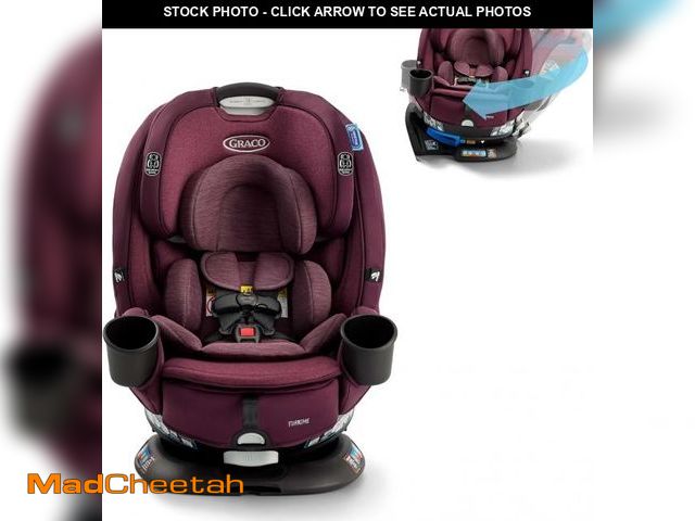 Lot 74-12448868 - Graco Turn2Me 3-in-1 Rotating Convertible Car Seat, London, Featuring Headrest and Harness Adjust, E...