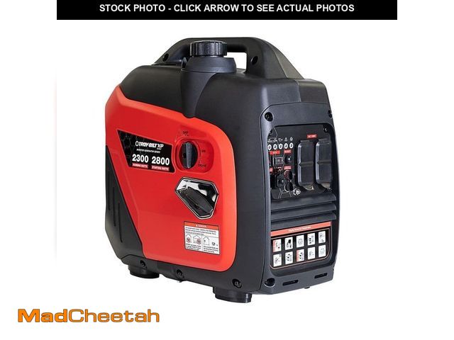 Lot 74-14280469 - Troy-Bilt TB 2800-Watt Recoil Start Gasoline Powered Portable Generator Inverter with CO Shutdown Se...