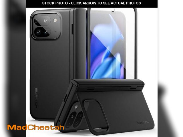 Lot 74-12332226 - SURITCH for Google Pixel 9 Pro Fold Case, Built-in Kickstand, Screen Protector, Hinge Protection, Ph...