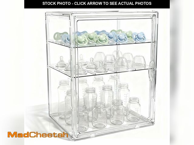 Lot 74-14066603 - X-LARGE Baby Bottle Organizer, Upgraded Bottle Storage Organizer Baby for Countertop Cabinet, Remova...