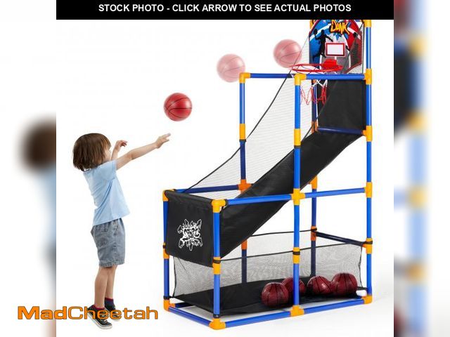 Lot 74-12437886 - JOYIN Arcade Basketball Game Set with 4 Balls and Hoop for Kids 3 to 12 Years Old Indoor Outdoor Spo...