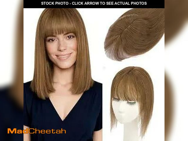 Lot 74-14064101 - Rich Choices Real Human Hair Toppers for Women 3D Cover Clip in Bangs 100% Remy Human Clip in Silk B...