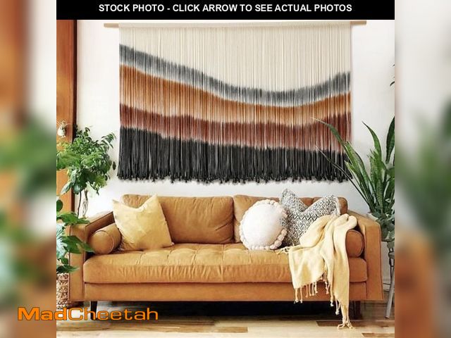 Lot 74-12526129 - Flber Macrame Wall Hanging Macrame Wall Decor Large-Scale Tie-Dye Tapestry Living Home Room Wall Dec...