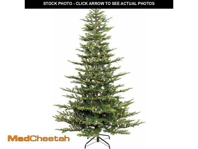 Lot 74-13582631 - Puleo International 6.5 Foot Pre-Lit Aspen Fir Artificial Christmas Tree with 500 UL Listed Clear Li...