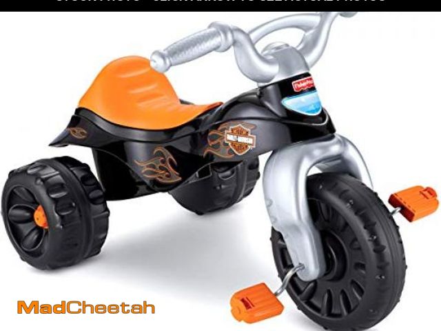Lot 74-12098200 - Fisher-Price Toddler Tricycle Harley-Davidson Tough Trike, Toy Bike with Handlebar Grips &amp; Stora...