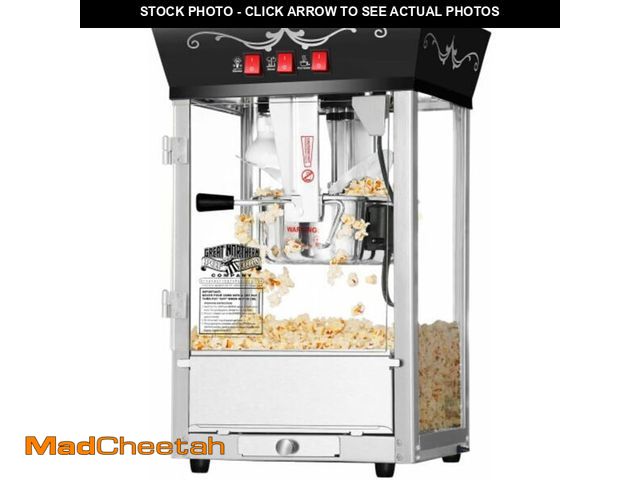 Lot 74-12827961 - Matinee Popcorn Machine - 8oz Popper with Stainless-Steel Kettle, Reject Kernel Tray, Warming Light,...