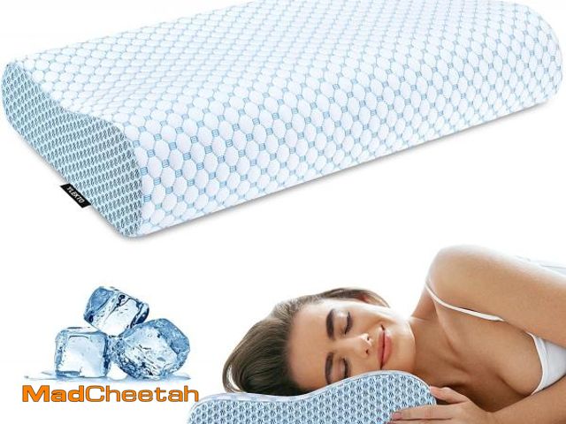 Lot 74-12112761 - Cervical Pillow for Neck Pain Relief, Cooling Contour Memory Foam Pillows Support Odorless Ergonomic...