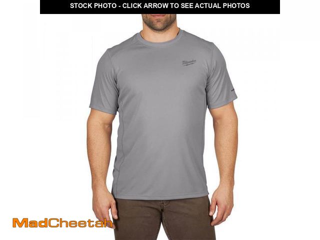 Lot 74-12492415 - Milwaukee Gen II Men's Work Skin Extra Large Gray Light Weight Performance Short-Sleeve T-Shirt - UN...