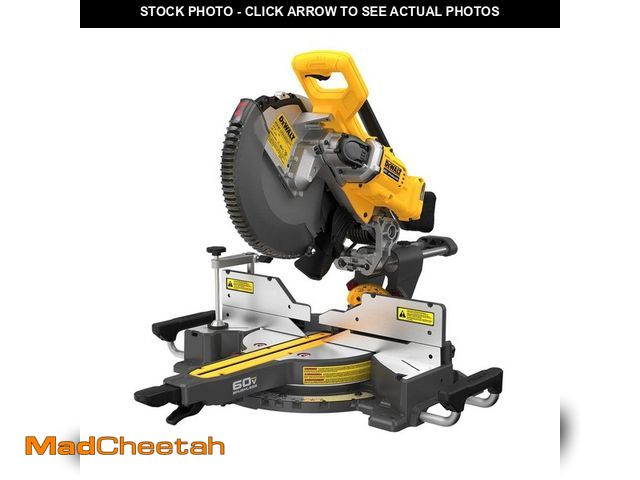 Lot 74-12797163 - DEWALT 60V Lithium-Ion 12 in. Cordless Sliding Miter Saw (Tool Only) - USED