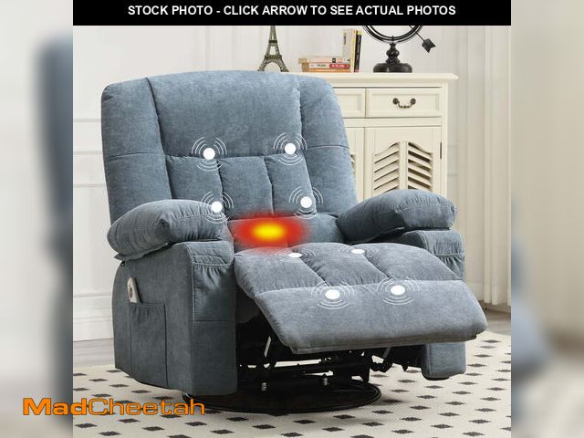 Lot 74-12577811 - JONPONY Massage Swivel Rocker Recliner Chair with Vibration Massage and Heat Ergonomic Lounge Chair ...