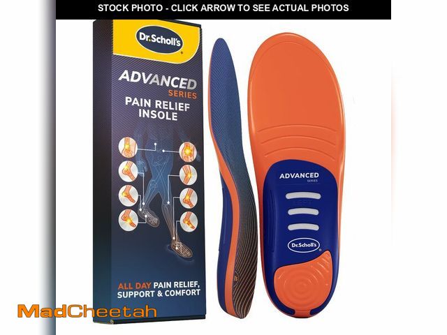 Lot 74-14266468 - Dr. SchollÃ¢â¬â¢s Advanced Pain Relief Insoles for Men Women, Heavy Duty Orthotics for Work Shoes ...