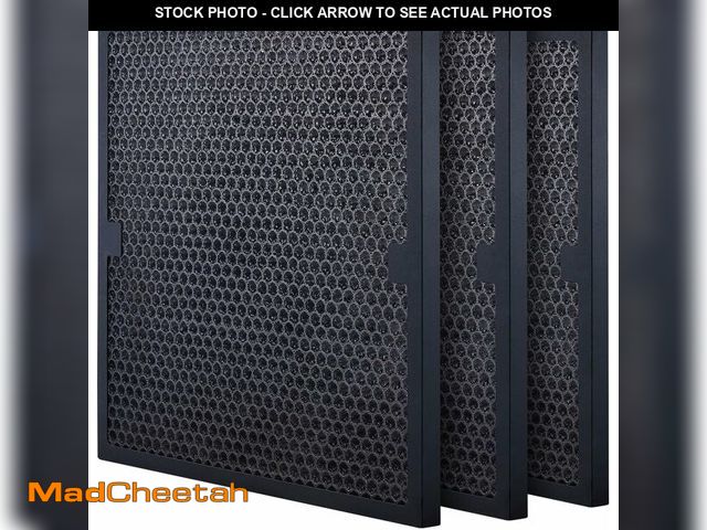 Lot 74-13041786 - VEVOR Active Carbon Filters, 3 Pack, 15.7'' x 15.7'' Air Filter Replacement, High-efficient Stage 2 ...