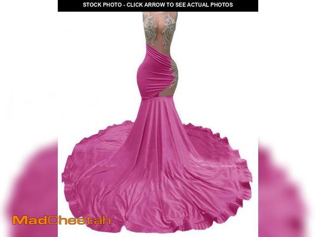Lot 74-12216906 - Ikerenwedding Prom Dress Glitter Crystal Beaded Pageant Celebrity Gala Mermaid Evening Party Gown Ho...