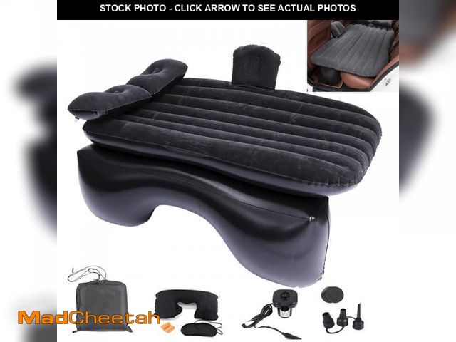 Lot 74-12440460 - Onirii Inflatable Car Air Mattress Back Seat Bed with Air Pump,53 "x 32.6" Portable Thickened Car Tr...