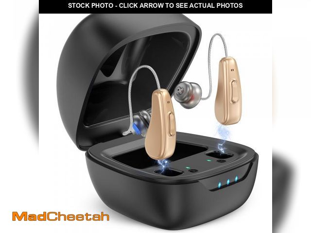 Lot 74-12216525 - Hearing Aids for Seniors Rechargeable with Noise Cancelling, Hearing Amplifier with 5 Levels of Volu...