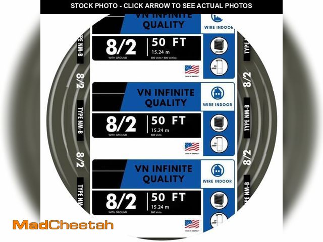 Lot 74-13330387 - VN Infinite quality 8/2 NM-B Nonmetallic with Ground Sheathed Cable Residential Indoor Wire (50 Ft) ...