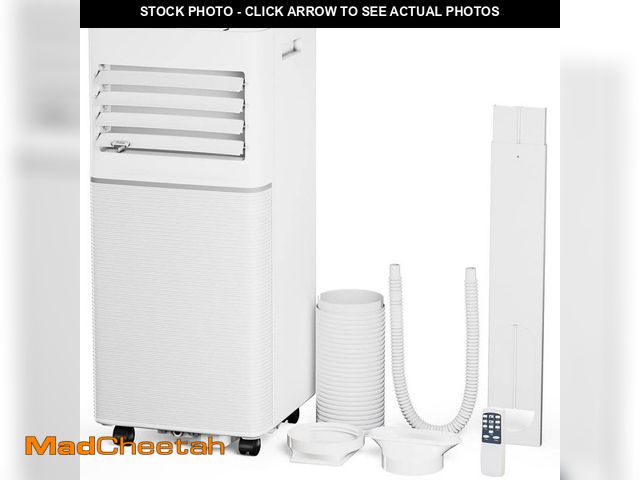 Lot 74-14222655 - COWSAR 8,000 BTU (5,000 BTU DOE) 115-Volt Portable Air Conditioner w/ Remote up to 300 sq. ft. Cools...