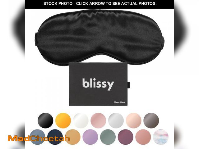Lot 74-12304249 - Blissy Silk Sleep Mask - Silk Eye Sleeping Mask for Women &amp; Men for Total Blackout - Silk Eye Ma...