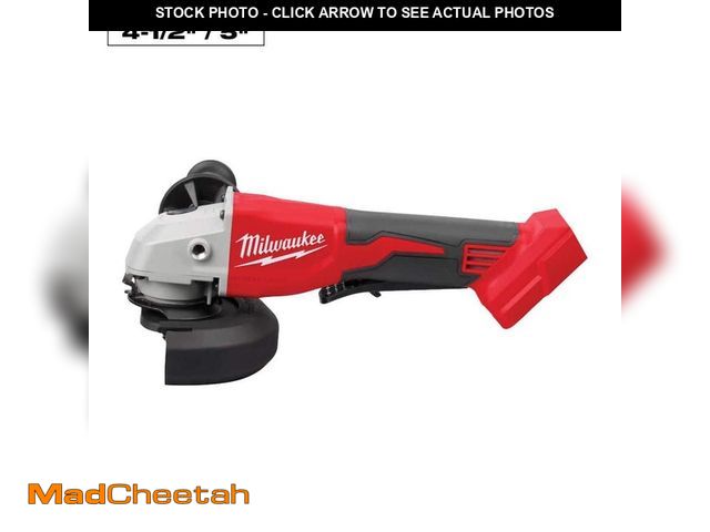 Lot 74-14468280 - *DIRTY/SCRATCHED/MISSING GUARD* Milwaukee M18 18V Lithium-Ion Brushless Cordless 4-1/2 in./5 in. Gri...